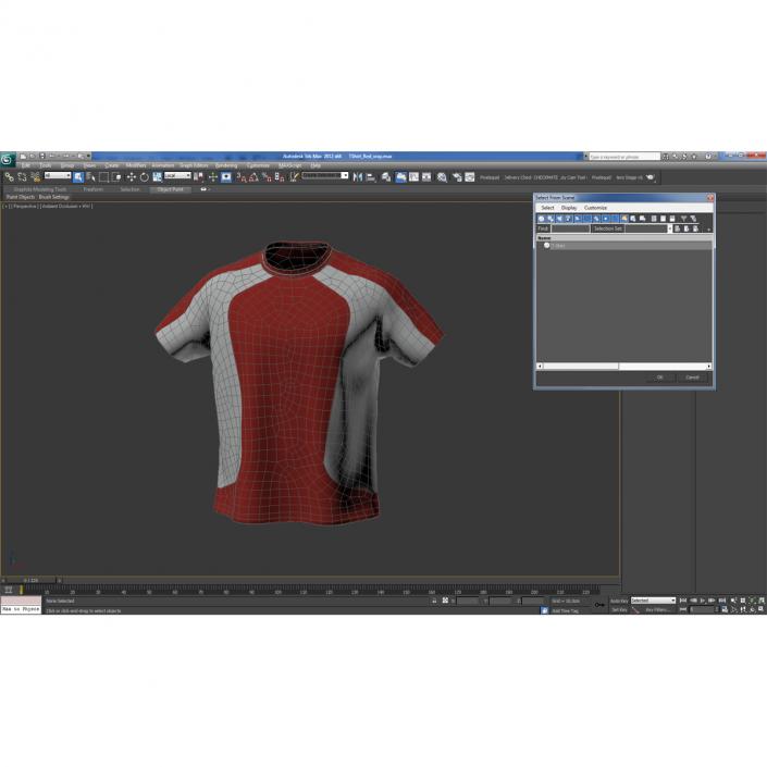 3D model TShirt Red