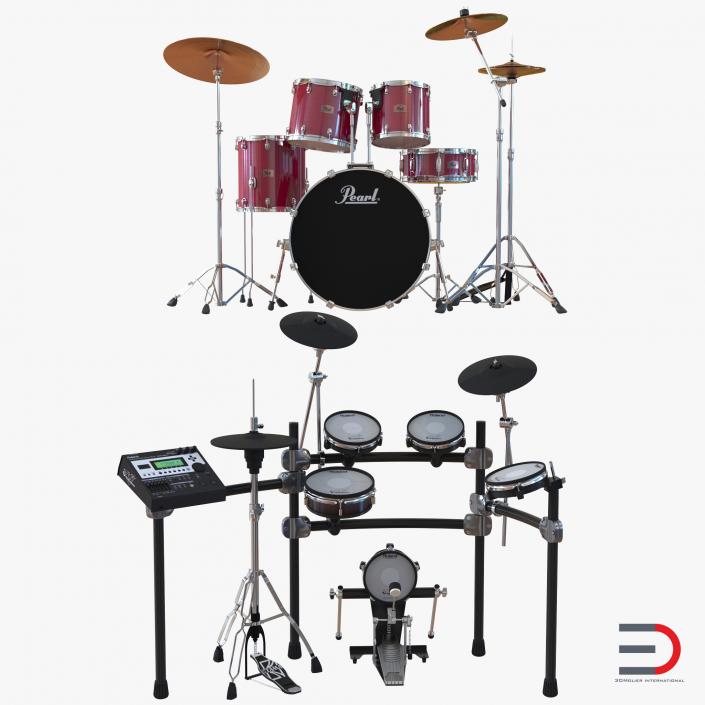 3D model Drum Kits Collection