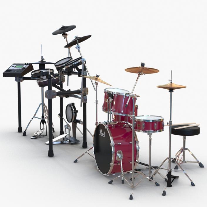 3D model Drum Kits Collection