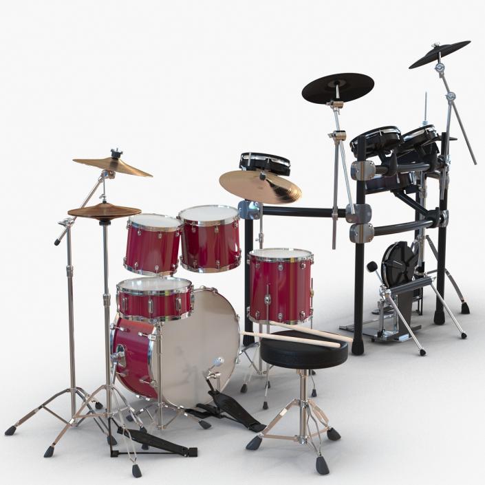 3D model Drum Kits Collection