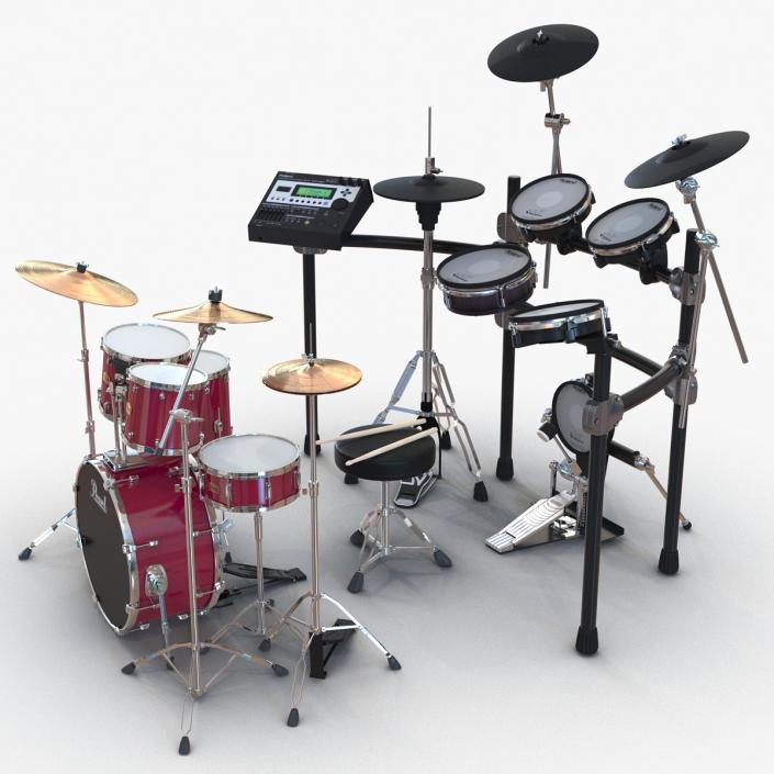 3D model Drum Kits Collection