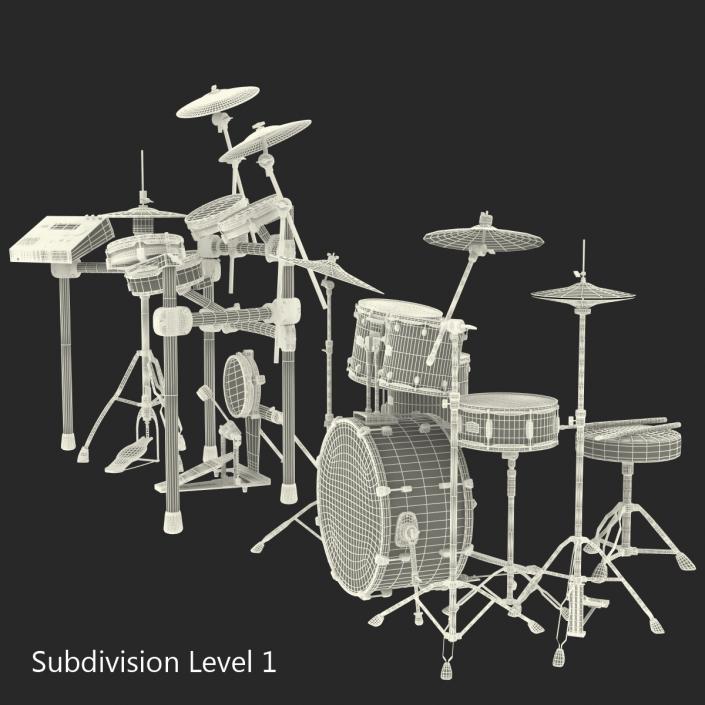 3D model Drum Kits Collection