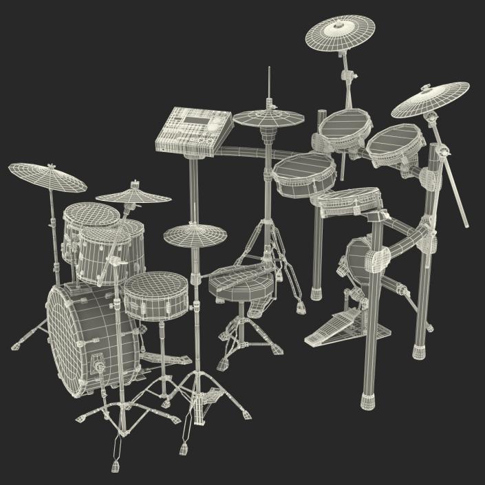 3D model Drum Kits Collection