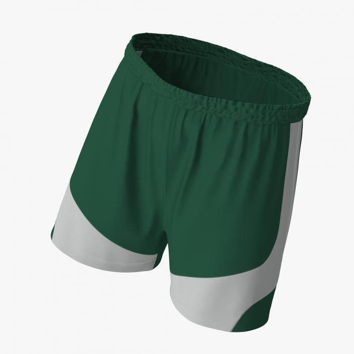 Soccer Shorts Green 3D model