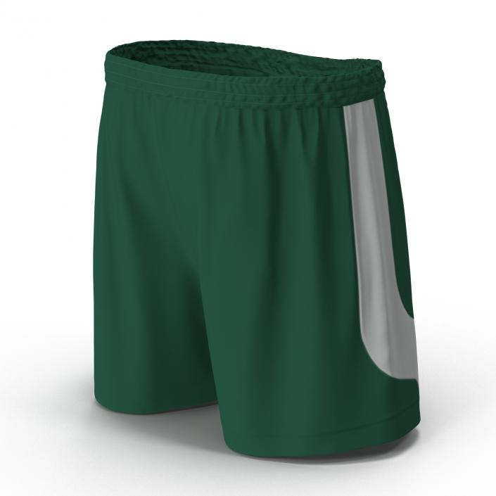 Soccer Shorts Green 3D model