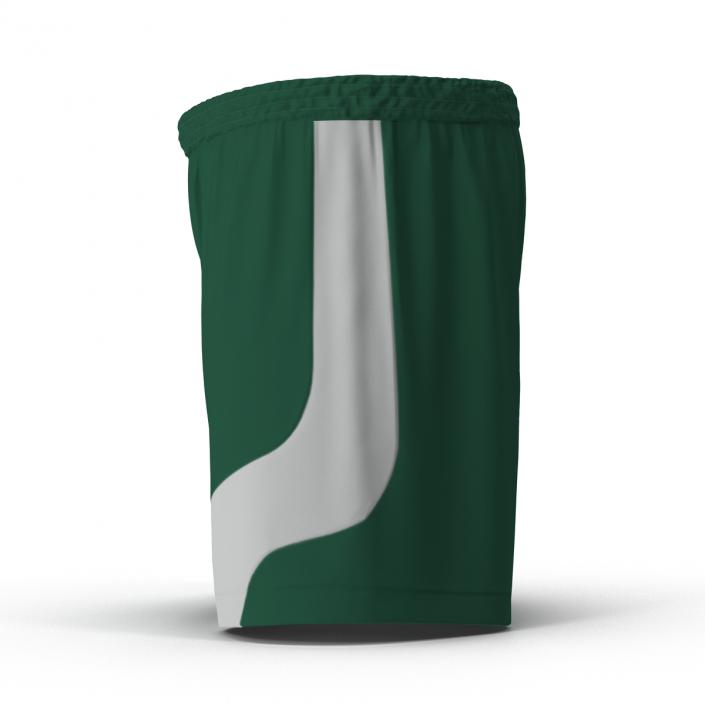 Soccer Shorts Green 3D model