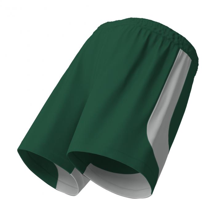 Soccer Shorts Green 3D model