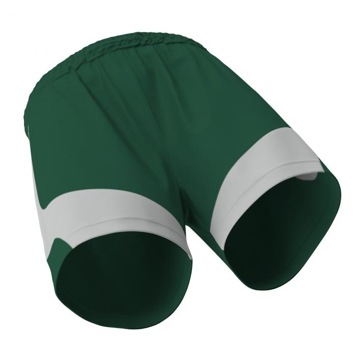 Soccer Shorts Green 3D model