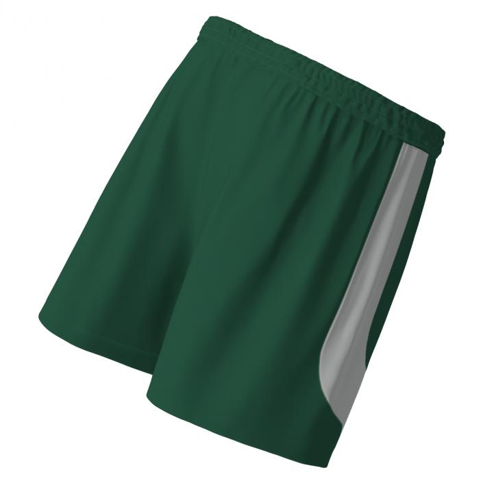 Soccer Shorts Green 3D model