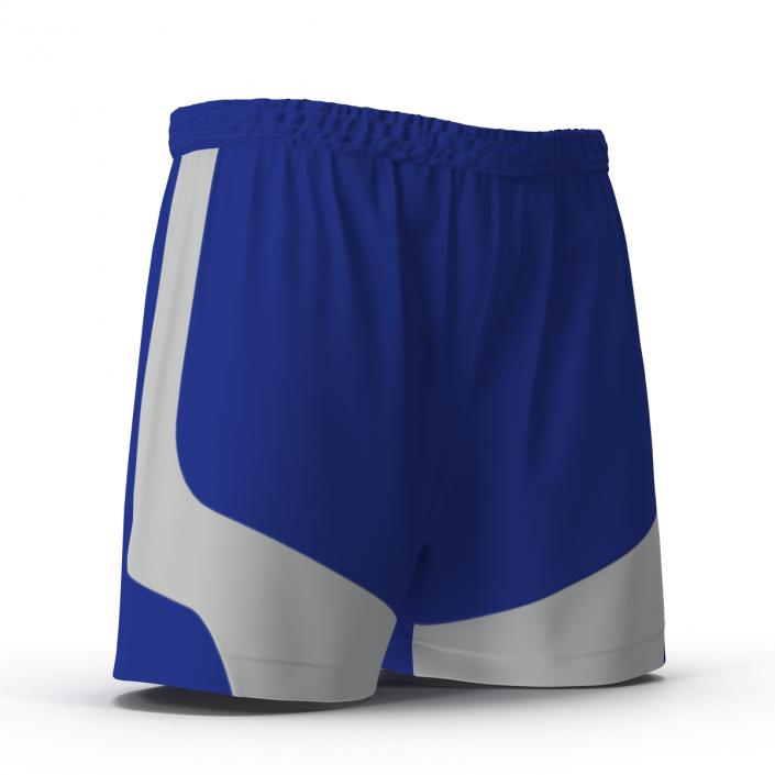 3D Soccer Shorts Blue model