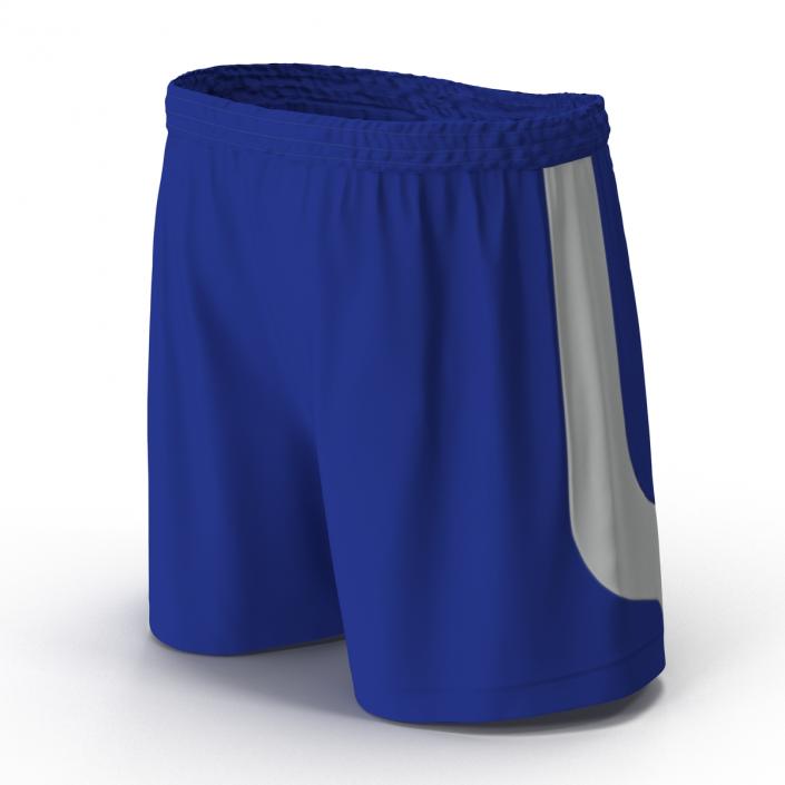 3D Soccer Shorts Blue model