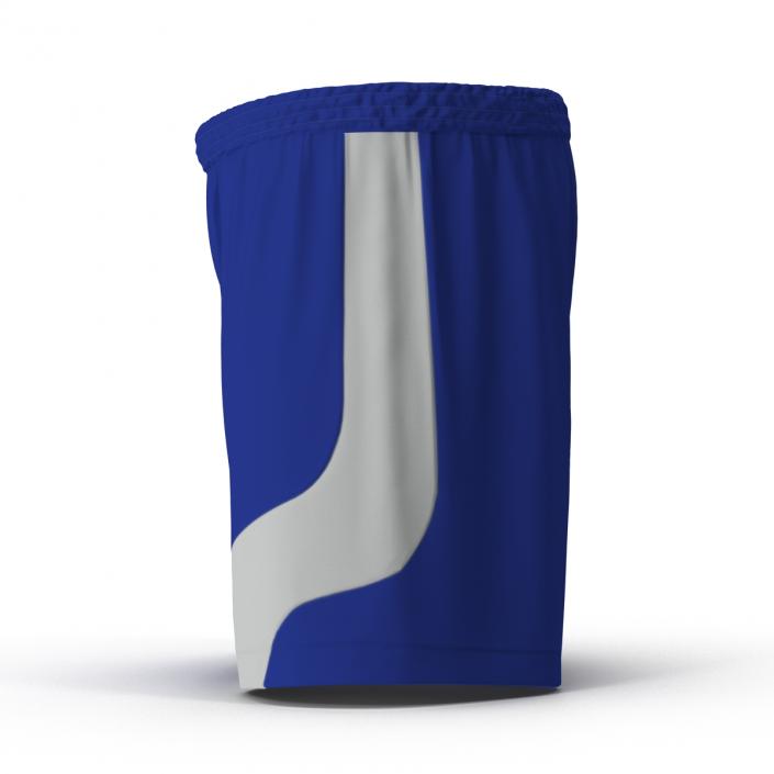 3D Soccer Shorts Blue model