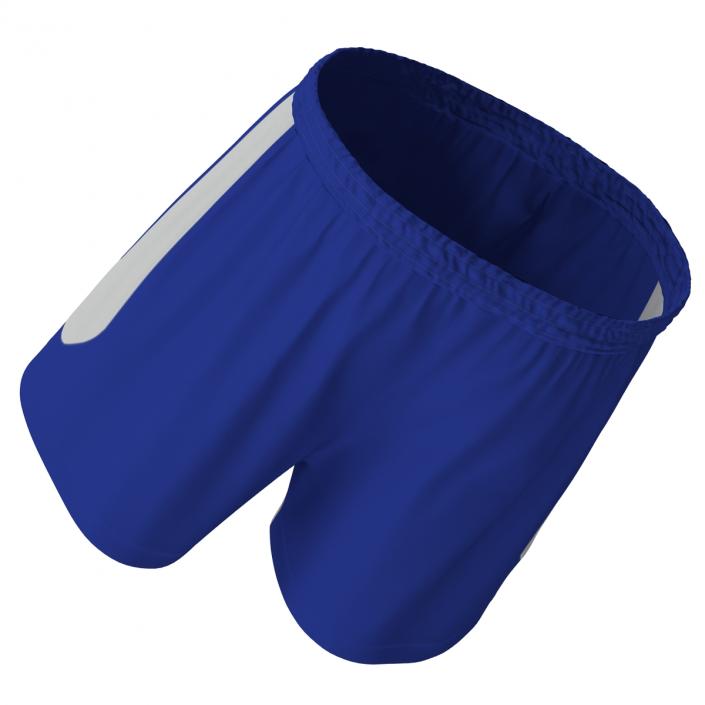 3D Soccer Shorts Blue model