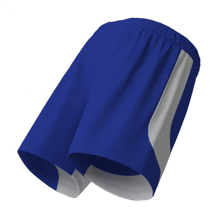 3D Soccer Shorts Blue model