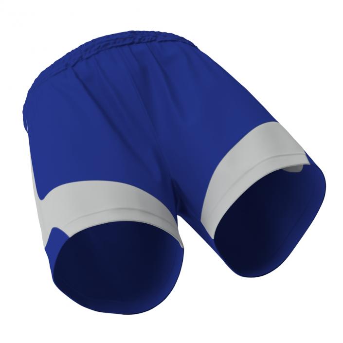 3D Soccer Shorts Blue model