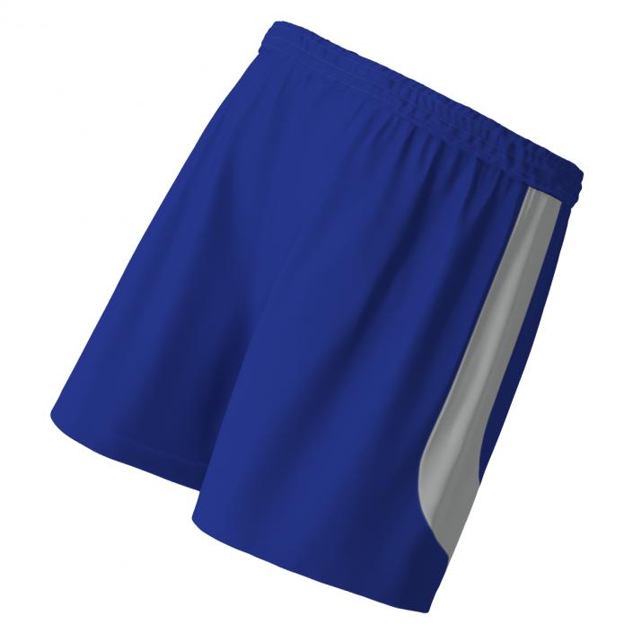 3D Soccer Shorts Blue model