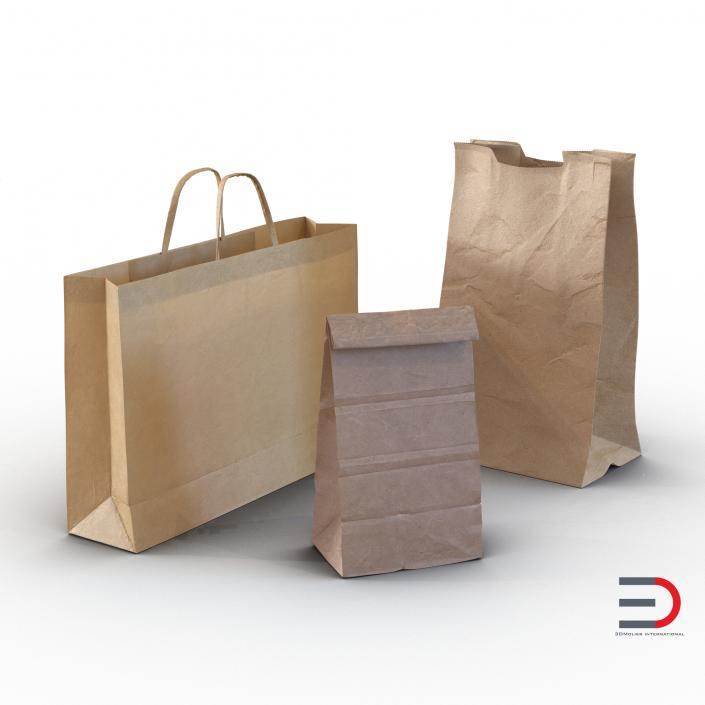 3D Paper Bags Collection