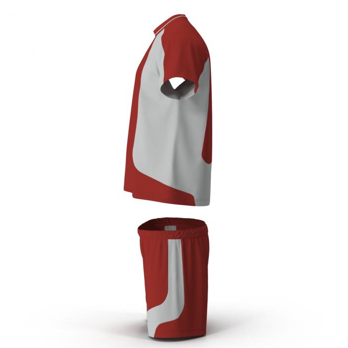 3D model Soccer Uniform Red 2