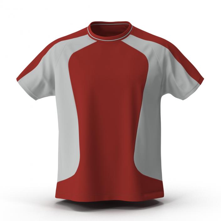 3D model Soccer Uniform Red 2