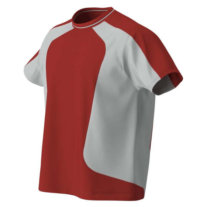 3D model Soccer Uniform Red 2