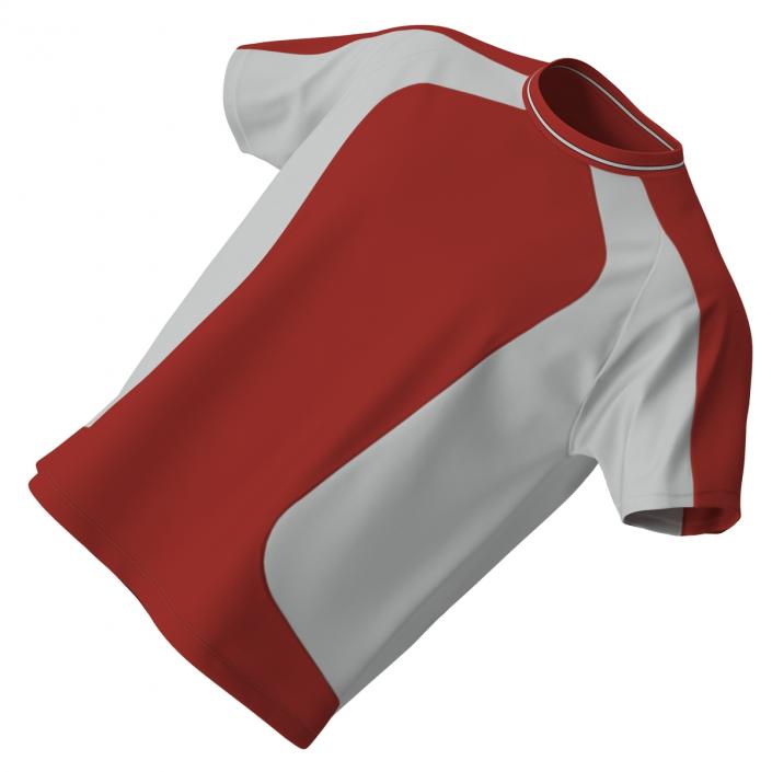 3D model Soccer Uniform Red 2