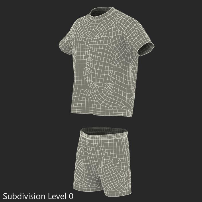 3D model Soccer Uniform Red 2