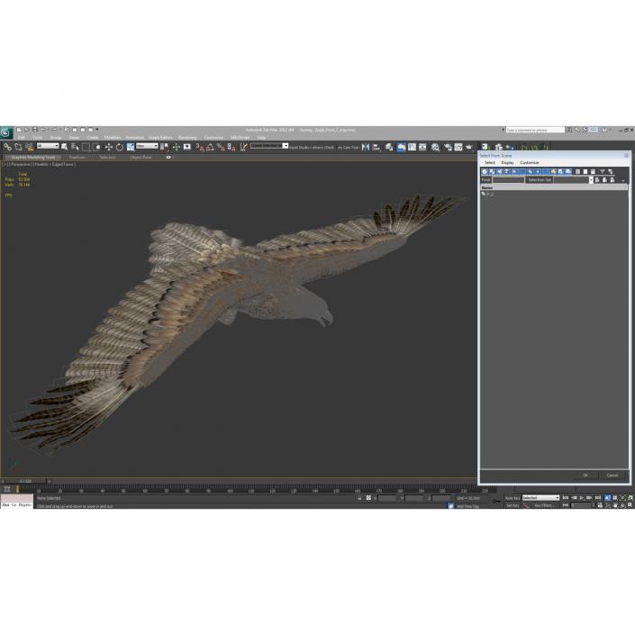 Gurney Eagle Pose 7 3D model