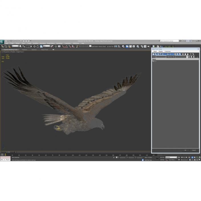 Gurney Eagle Pose 6 3D model