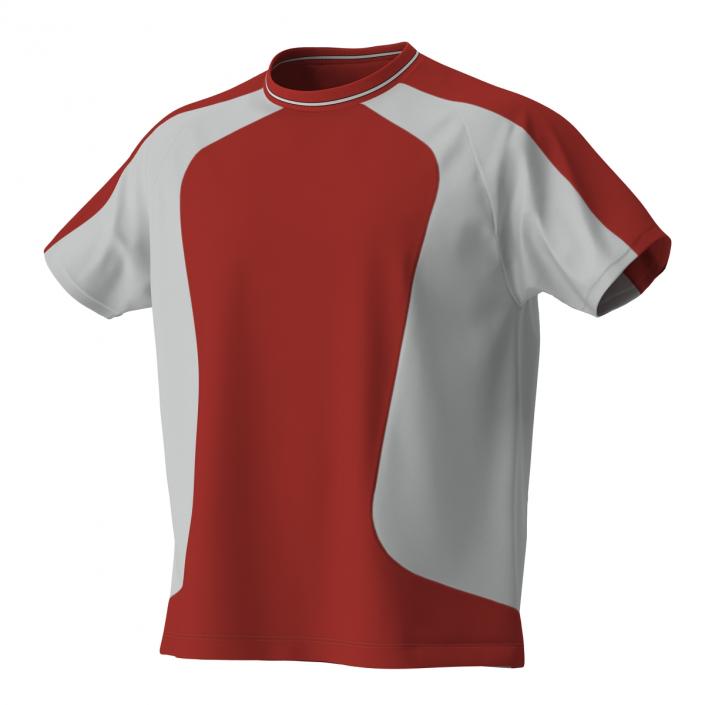 3D Soccer Uniform Red model