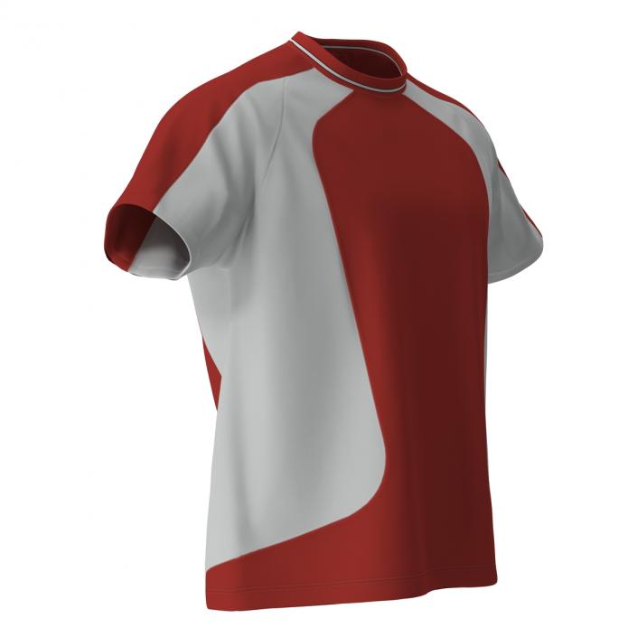 3D Soccer Uniform Red model