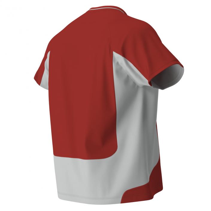 3D Soccer Uniform Red model