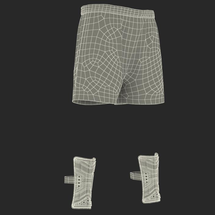 3D Soccer Uniform Red model