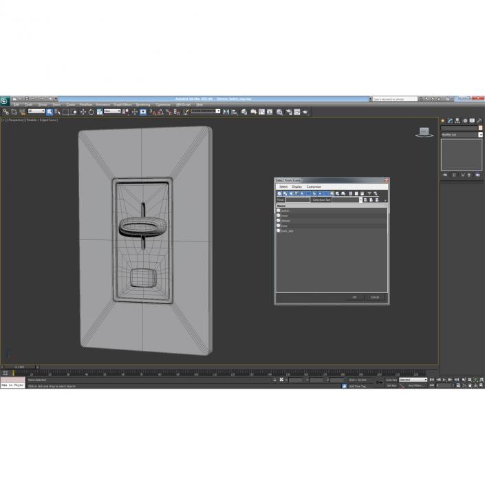 3D Dimmer Switch model