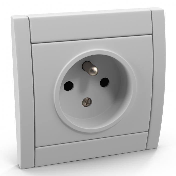 European Electrical Outlet Generic 3D model