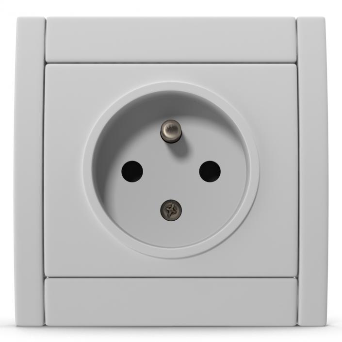 European Electrical Outlet Generic 3D model