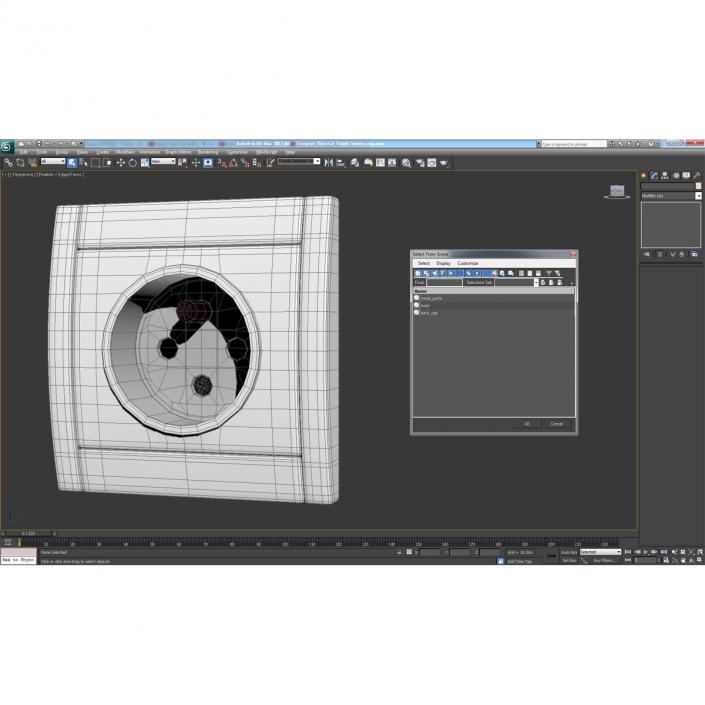 European Electrical Outlet Generic 3D model