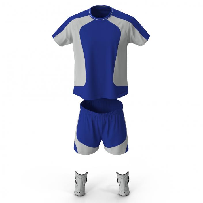 Soccer Uniform Blue 3D model