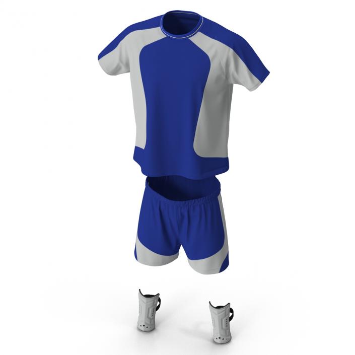 Soccer Uniform Blue 3D model