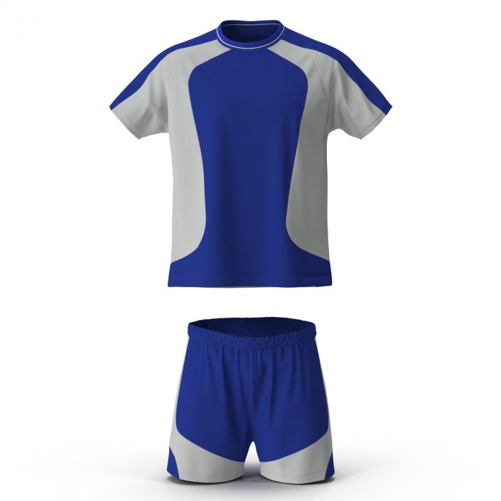 Soccer Uniform Blue 3D model