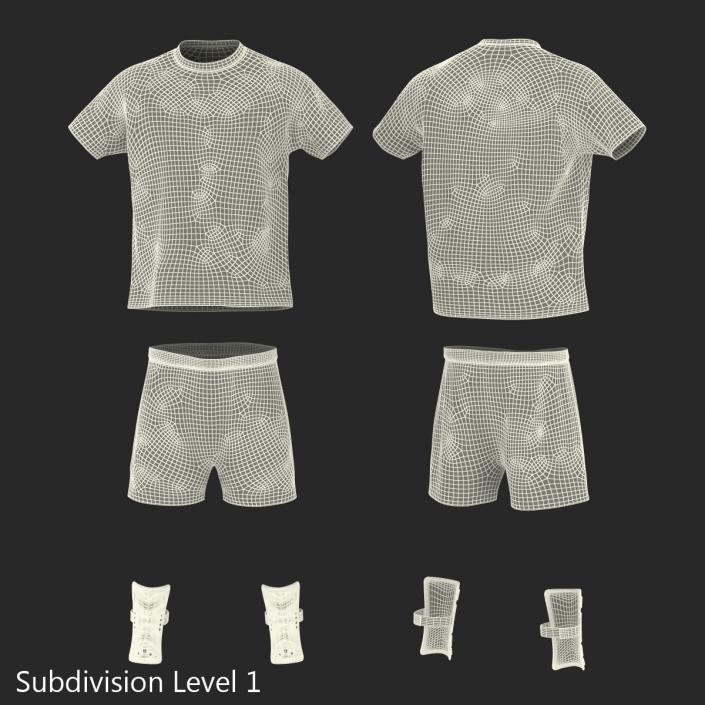 Soccer Uniform Blue 3D model