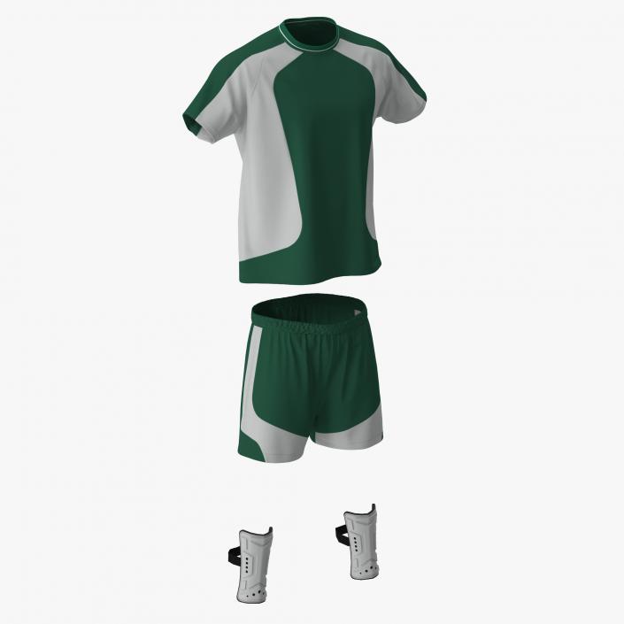 Soccer Uniform Green 2 3D