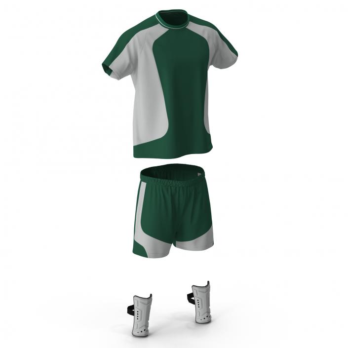 Soccer Uniform Green 2 3D