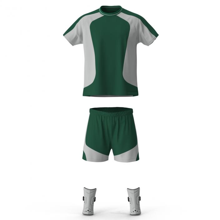 Soccer Uniform Green 2 3D