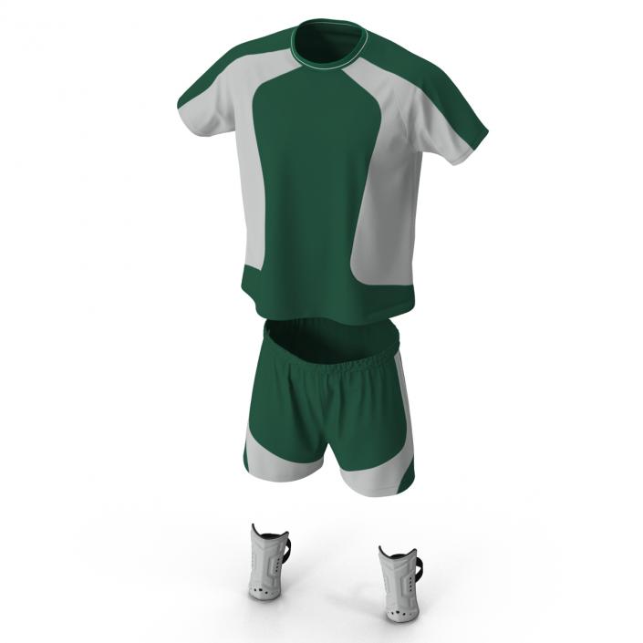 Soccer Uniform Green 2 3D