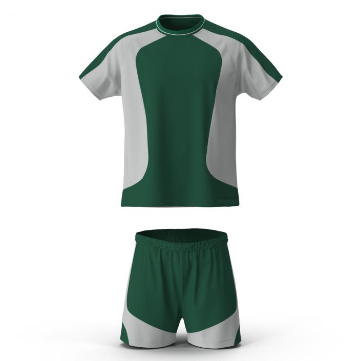 Soccer Uniform Green 2 3D