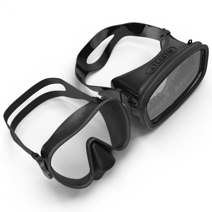 Scuba Masks Collection 3D