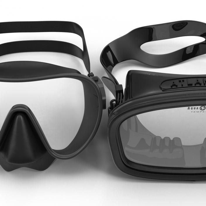 Scuba Masks Collection 3D