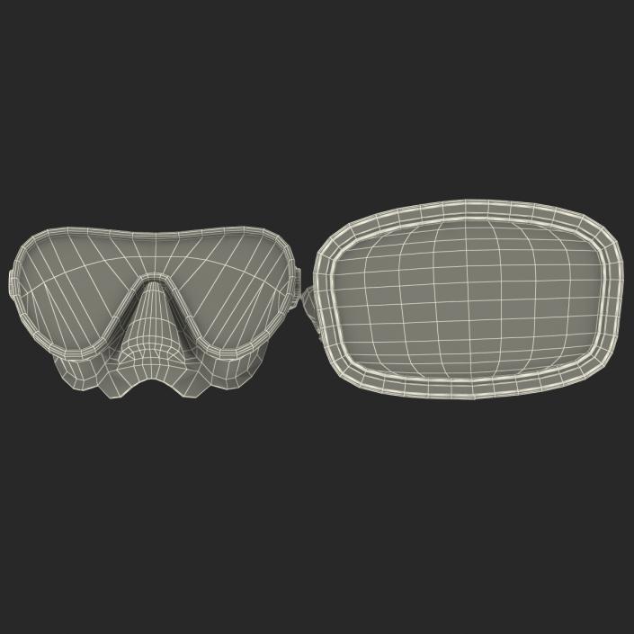 Scuba Masks Collection 3D