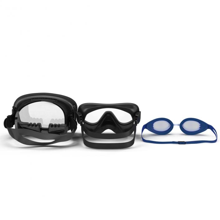 Scuba Masks Collection 2 3D model