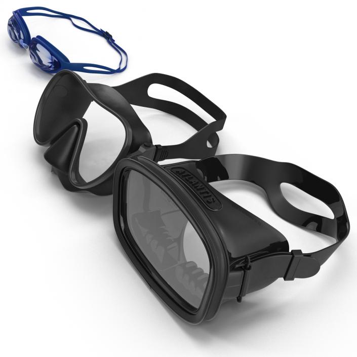 Scuba Masks Collection 2 3D model